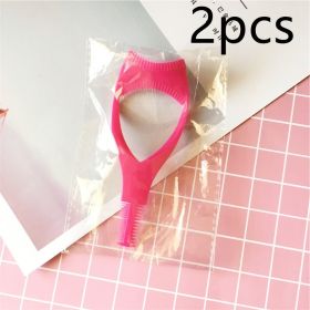 Three Dimensional Three In One Eyelash Card Eyeliner Assistant (Option: Rose Red-2PCS)