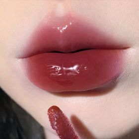 Black Crystal Water Gloss Mirror Lip Gloss Nude Color Series (Option: 02 Black Crystal Grape)