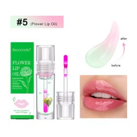 Flower Temperature Change Lip Gloss Nourishing Moisturizing (Option: Flowers Lip Gloss 5)
