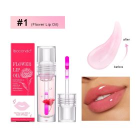 Flower Temperature Change Lip Gloss Nourishing Moisturizing (Option: Flowers Lip Gloss 1)