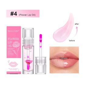 Flower Temperature Change Lip Gloss Nourishing Moisturizing (Option: Flowers Lip Gloss 4)