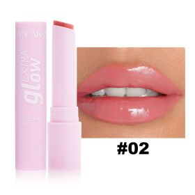 Moisturizing Solid Lip Gloss Water Light Mirror Moist Lipstick (Option: 02style)