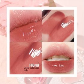 Mirror Light Ripple Lip Gloss Water Light Mirror Lipstick Glass Lacquer (Option: H04 Little Salt Bear)
